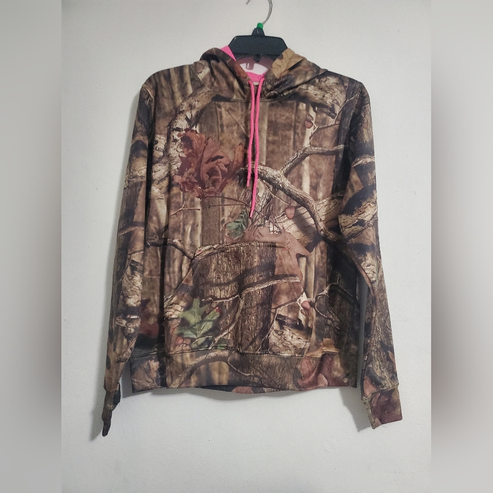 Camouflage Women Hooded Sweater Size Medium